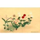 Korin Rose Lily Woodblock