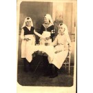 Nurses Girls WWI Real Photo