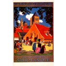 Horse-Drawn Wagon Travel Poster