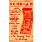 Advert Sunbeam Pinball Machine MD