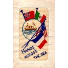 Battleship Embroidered Silk WWI