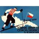 Skiing Race 1935 Czechoslovakia