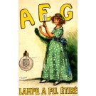 Girl & Advert AEG Bulb Belgian