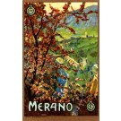 Merano Castle Italian Travel Poster