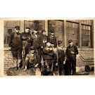 Workers Pipe Smoking Real Photo