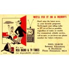 Advert Radio & TV Car Repair Bulb