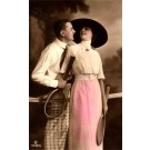Couple with Tennis Rackets RP