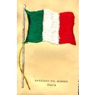 Embroidered Silk Italian Flag