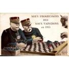 Chess Soldiers WWI Satire