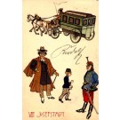 Art Nouveau Horse-Drawn Wagon